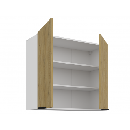 Szafka kuchenna wisząca 80 cm CREMA dąb cremona / biały mat 80 G-72 2F